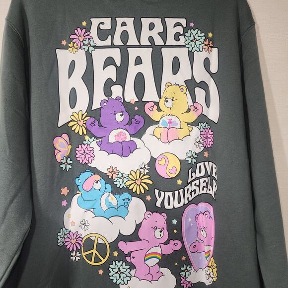 Care Bears '' Love yourself'' green hoodie size medium men - Picture 6 of 7
